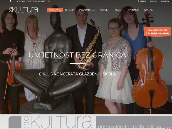 Izrada responzivne web stranica za tvrtke Prokultura- Observatorij kulturnih politika